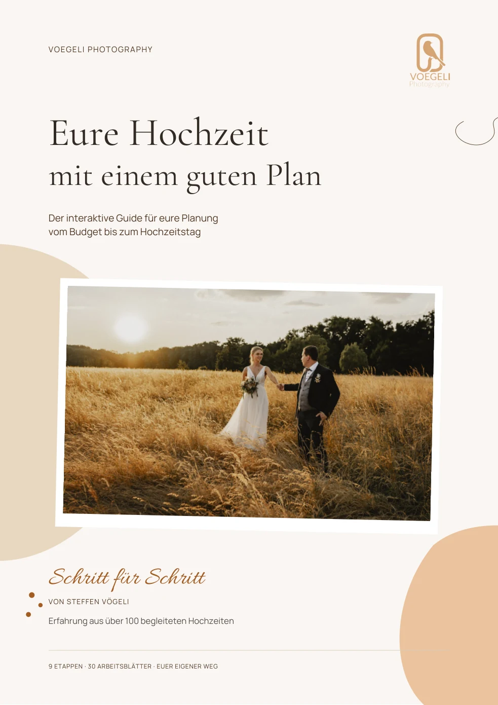 Cover des digitalen Guides: Eure Hochzeit mit einem guten Plan, von Steffen Vögeli